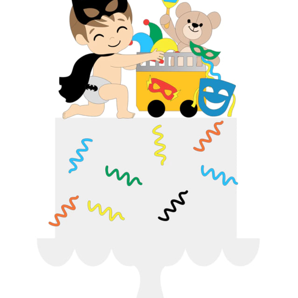 Arquivo Topo de Bolo Batman Folia 1