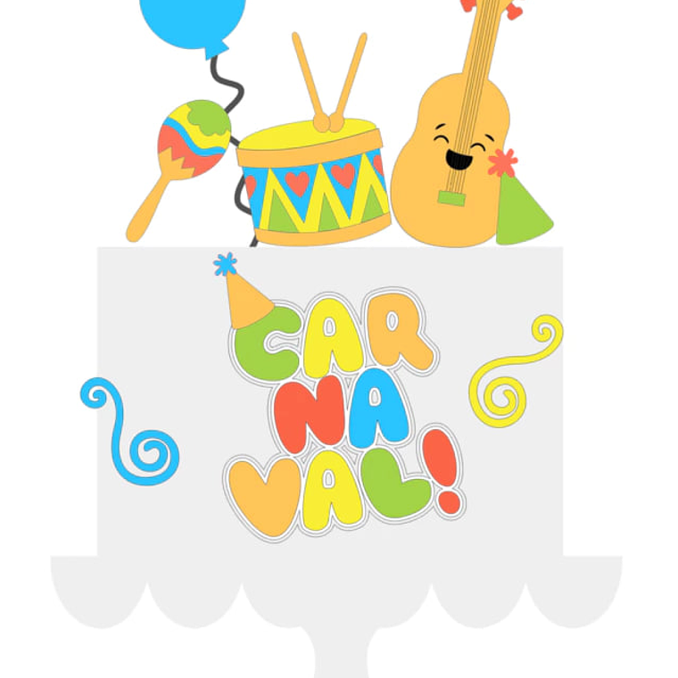 Arquivo Topo de Bolo Elementos Carnavalescos 1