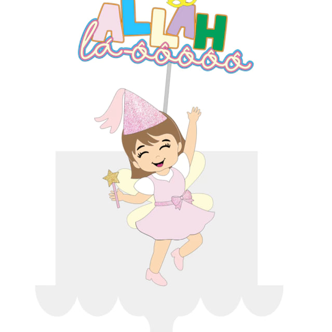 Arquivo Topo de Bolo Fadinha Folia 1