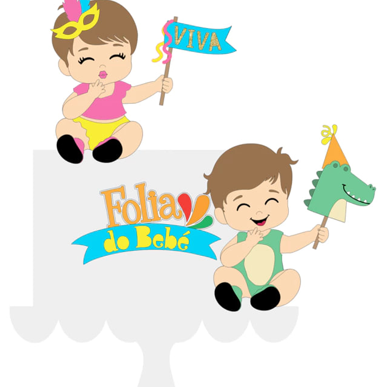 Arquivo Topo de Bolo Folia dos Bebês 1