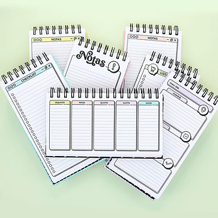 Arquivo Kit Digital Miolo Bloquinho Planejador 11x21