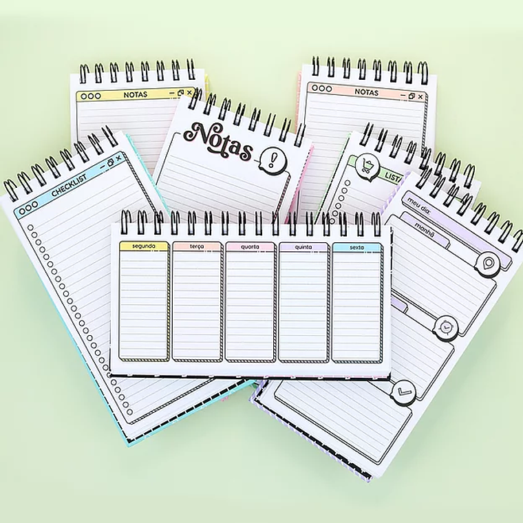 Arquivo Kit Digital Miolo Bloquinho Planejador 11x21 1