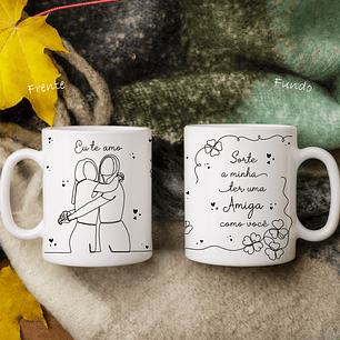 Arquivo Canecas de Amizade Minimalista -  6 modelos