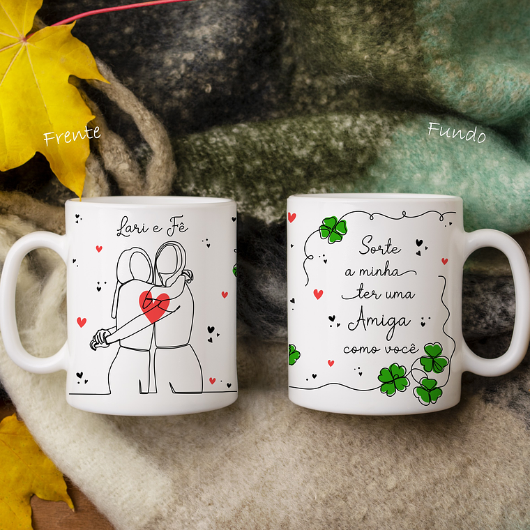 Arquivo Canecas de Amizade Minimalista -  6 modelos 3