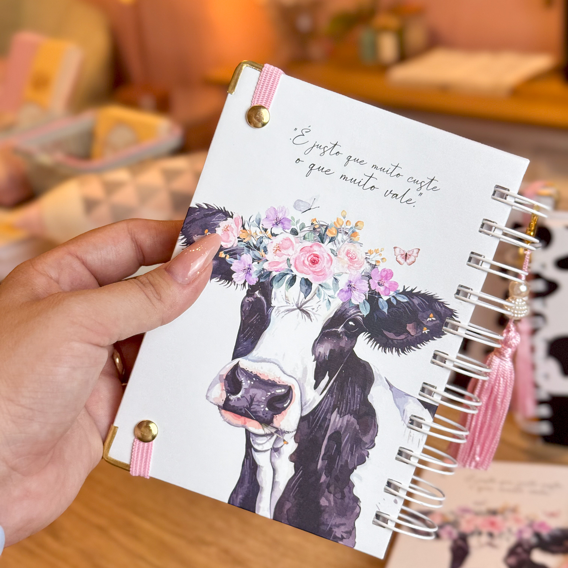 Arquivo MINI CADERNO A6 - Tema Vaquinha 4