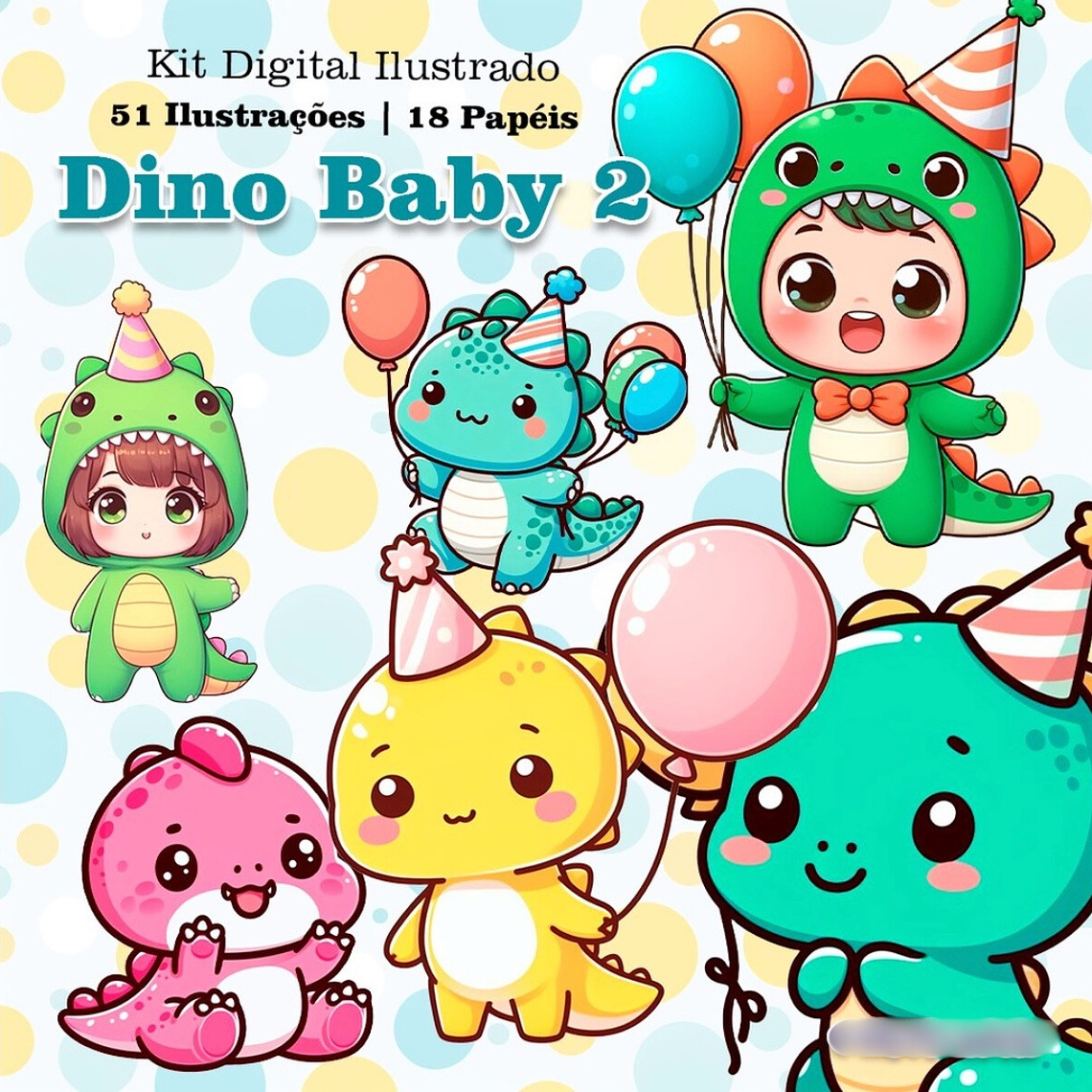Kit Digital Dino Baby 1