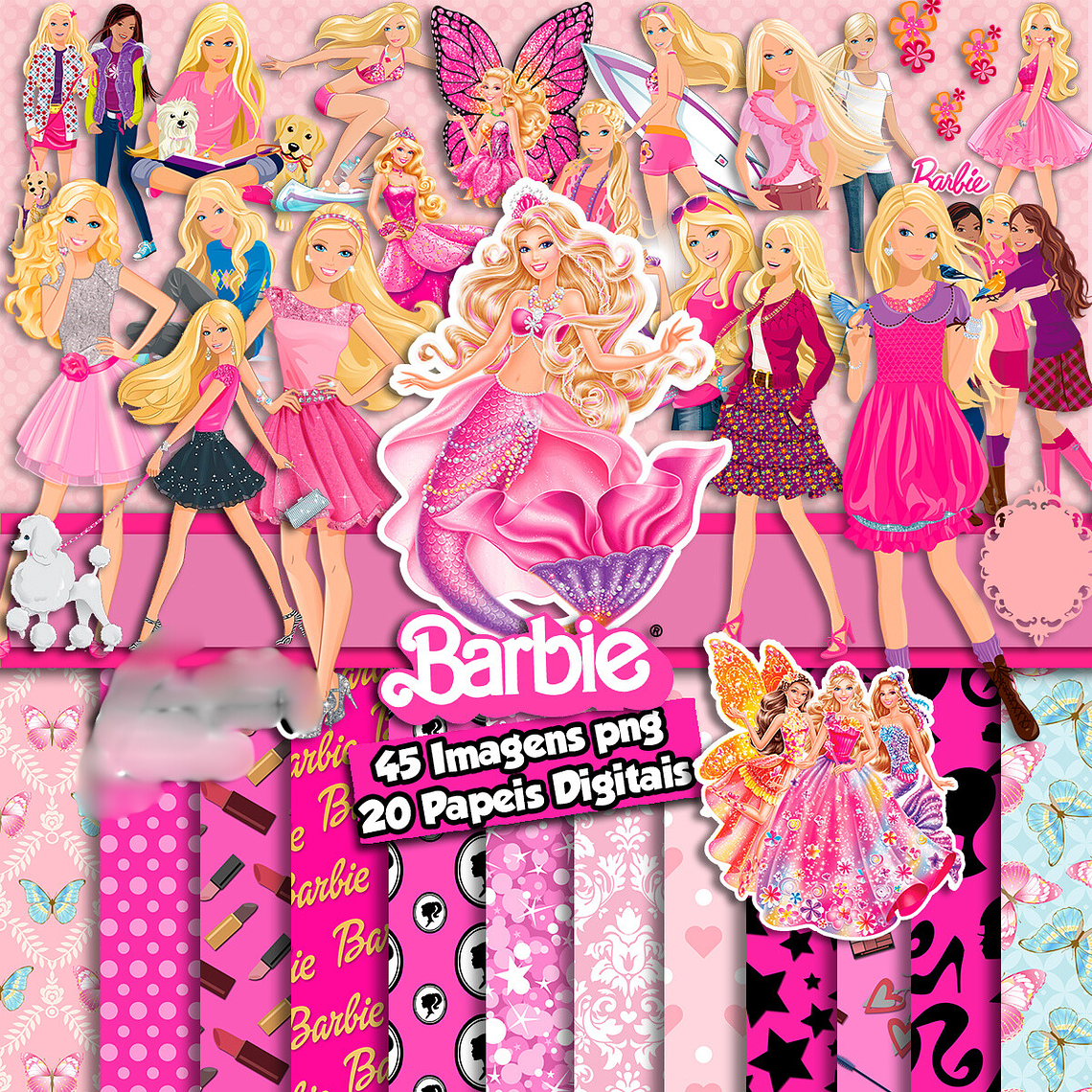 Kit Digital Barbie 1
