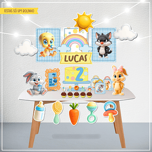 Arquivo de Corte Festa na Mesa Baby Looney Tunes