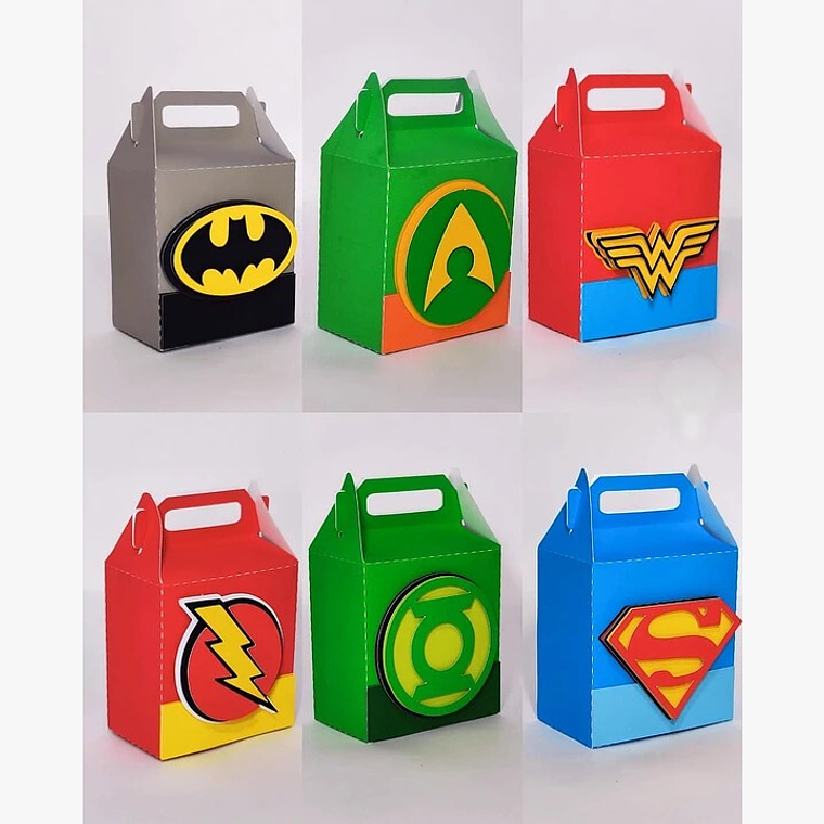 Arquivo de Corte Maletinhas Heróis 1