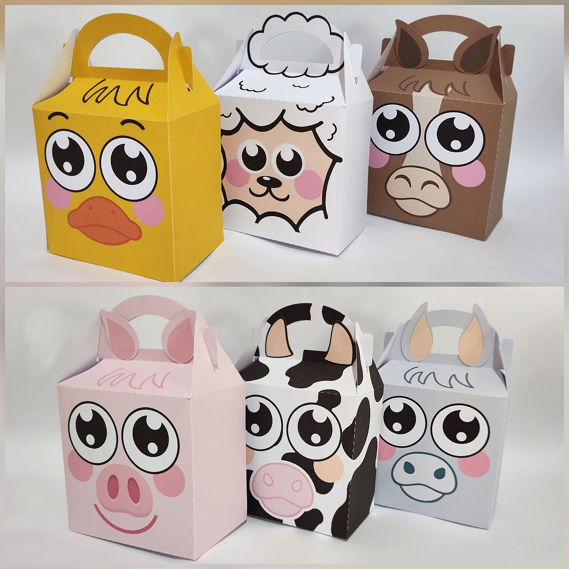 Arquivo de Corte Maletinha Fazendinha Animais 1