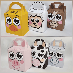 Arquivo de Corte Maletinha Fazendinha Animais