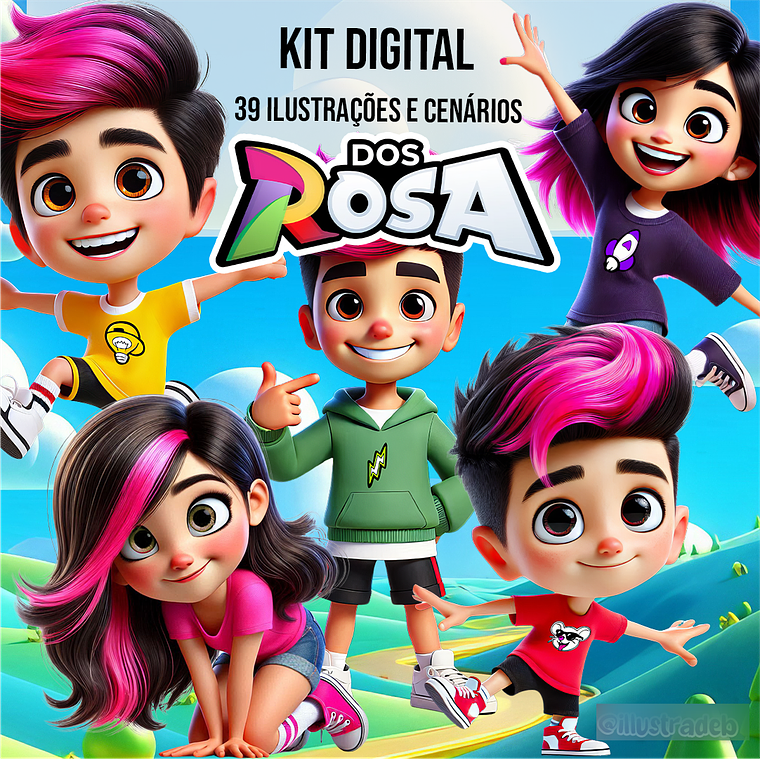 Kit Digital Dos Rosa 1