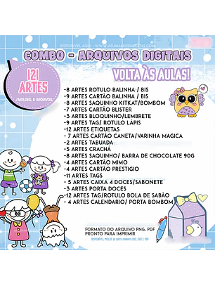 Arquivo Combo Volta ás Aulas Kit Digital
