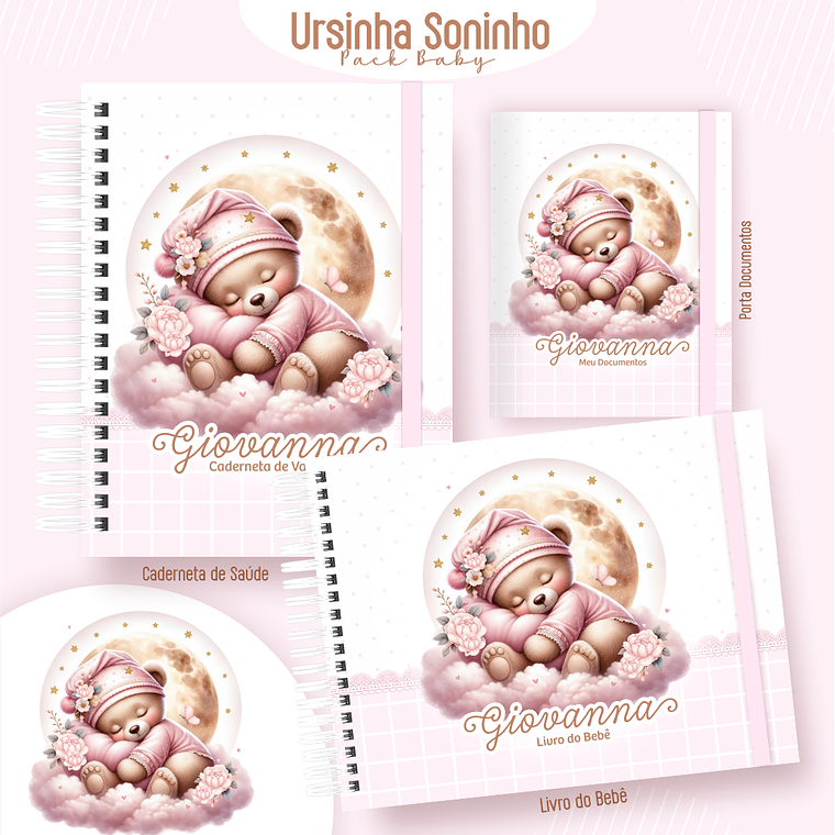 Arquivo Encadernação Baby Ursinha Soninho 1
