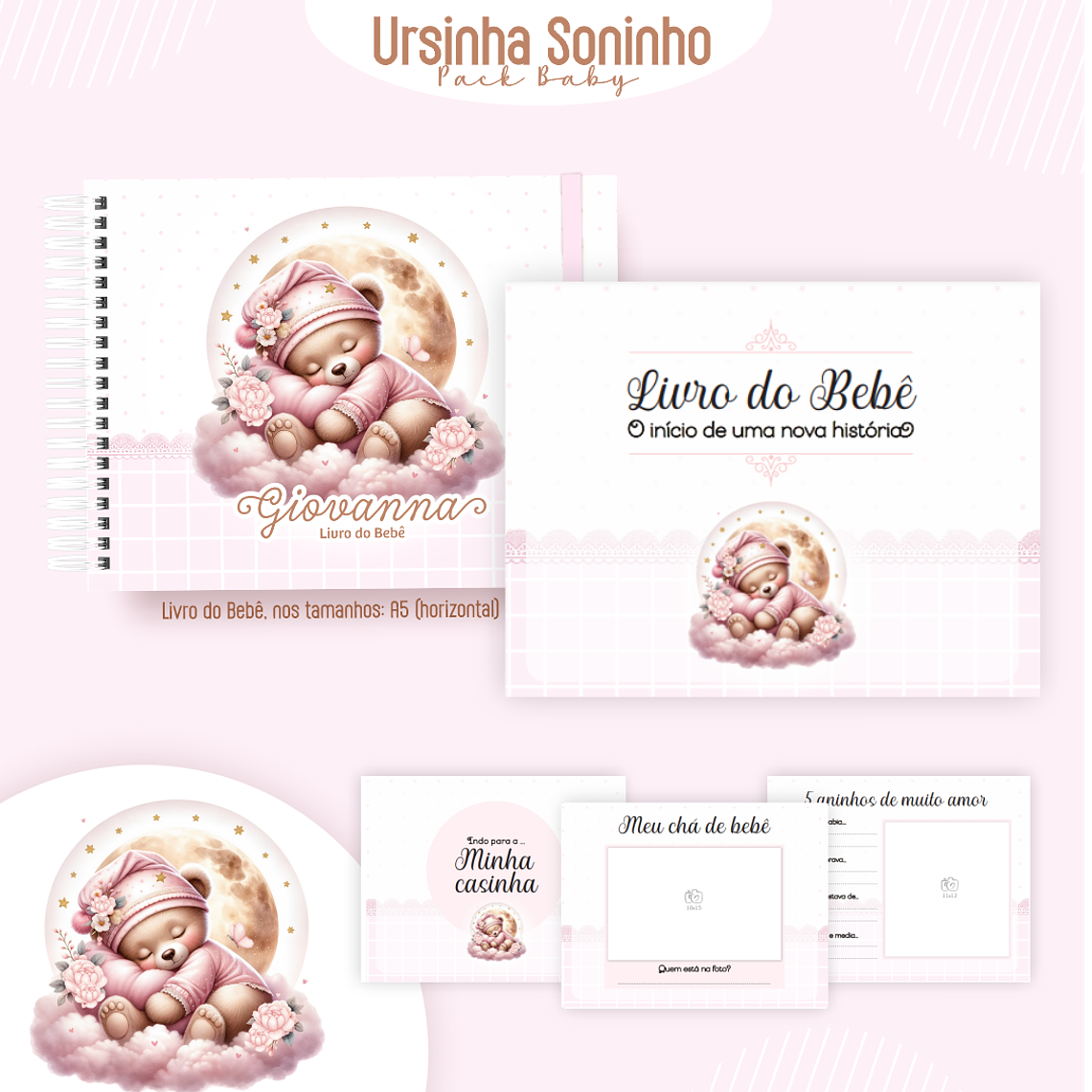 Arquivo Encadernação Baby Ursinha Soninho 2