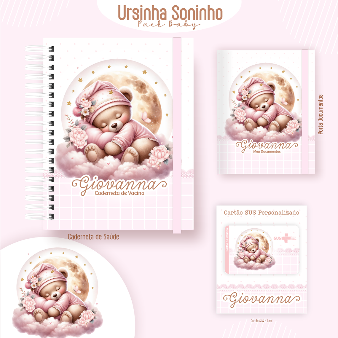 Arquivo Encadernação Baby Ursinha Soninho 3