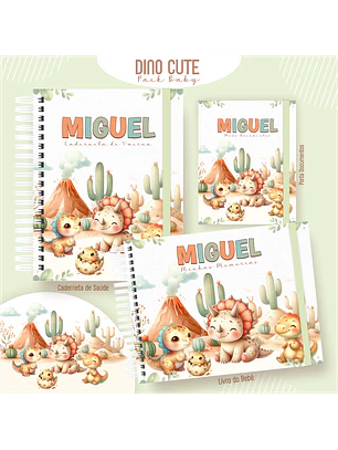 Arquivo Encadernação Baby Dino Cute