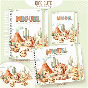 Arquivo Encadernação Baby Dino Cute