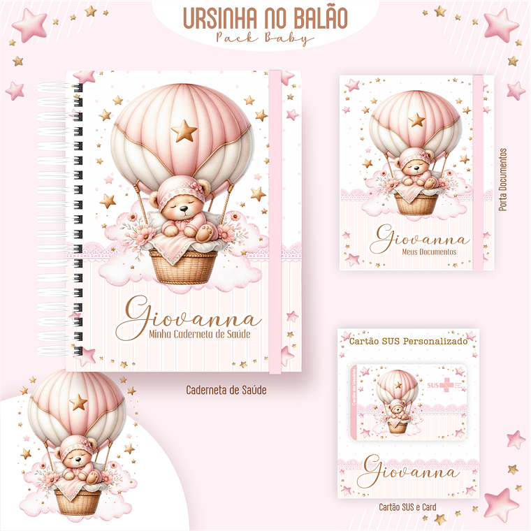 Arquivo Encadernação Baby Ursinha no Balão 4