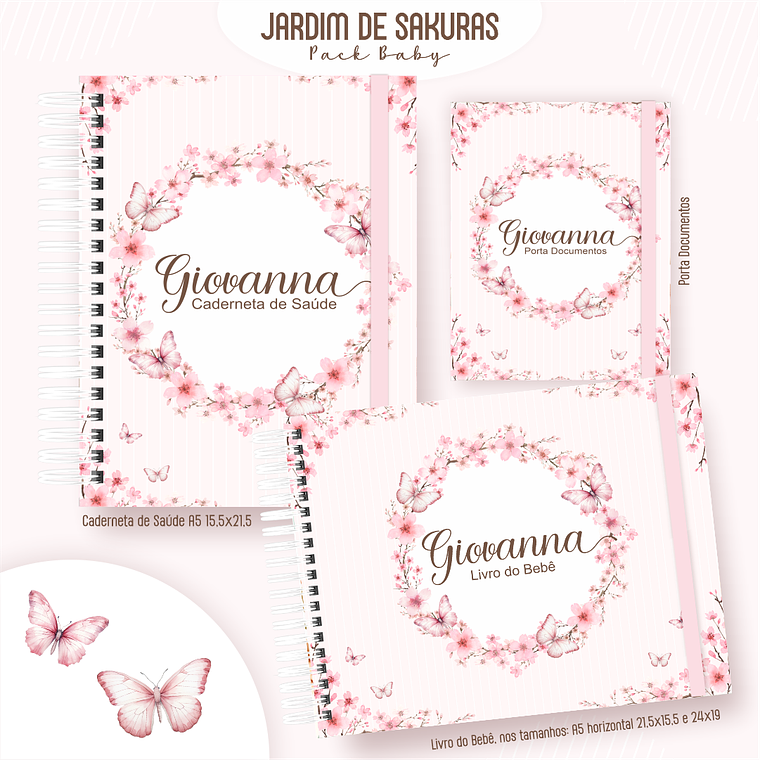 Arquivo Encadernação Baby Jardim de Sakuras 1