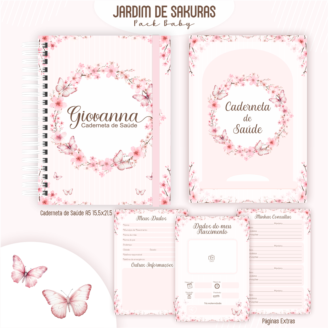 Arquivo Encadernação Baby Jardim de Sakuras 2