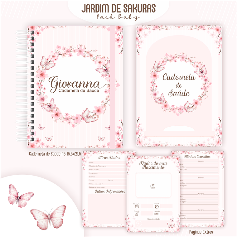 Arquivo Encadernação Baby Jardim de Sakuras 2