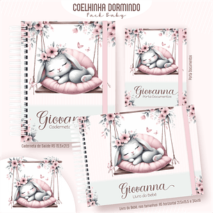 Arquivo Encadernação Baby Coelhinha Dormindo