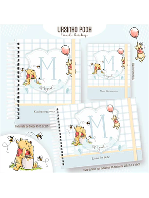 Arquivo Encadernação Baby Ursinho Pooh