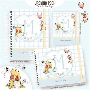 Arquivo Encadernação Baby Ursinho Pooh