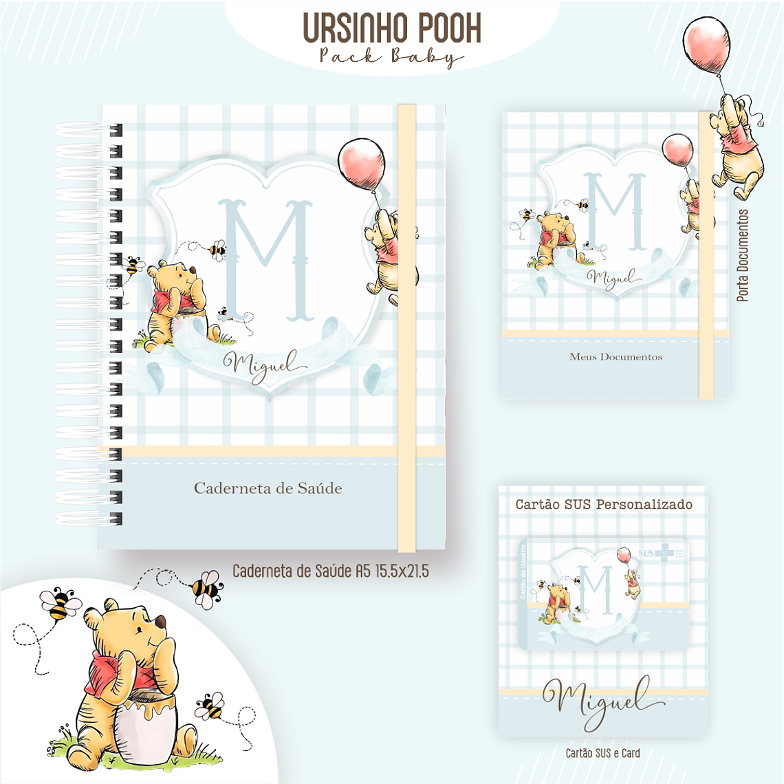 Arquivo Encadernação Baby Ursinho Pooh 2