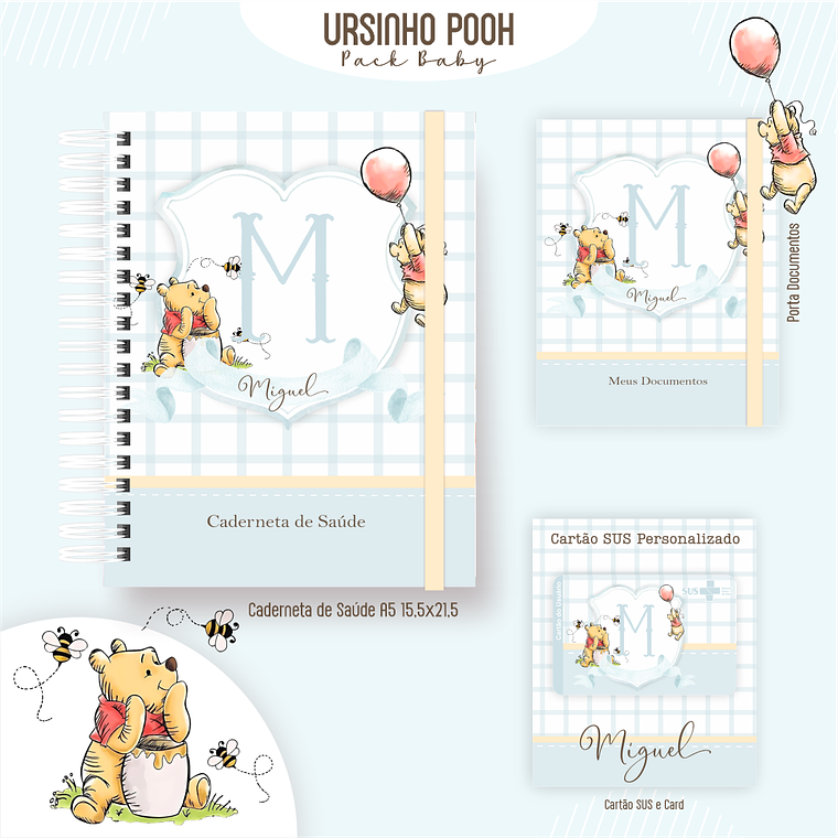 Arquivo Encadernação Baby Ursinho Pooh 2