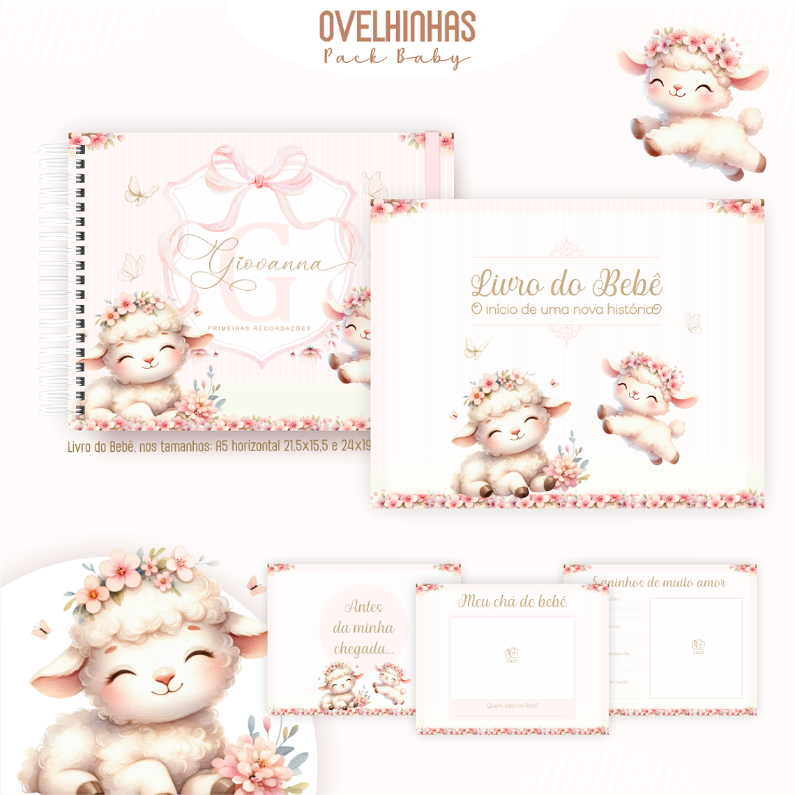 Arquivo Encadernação Baby Ovelhinhas 2