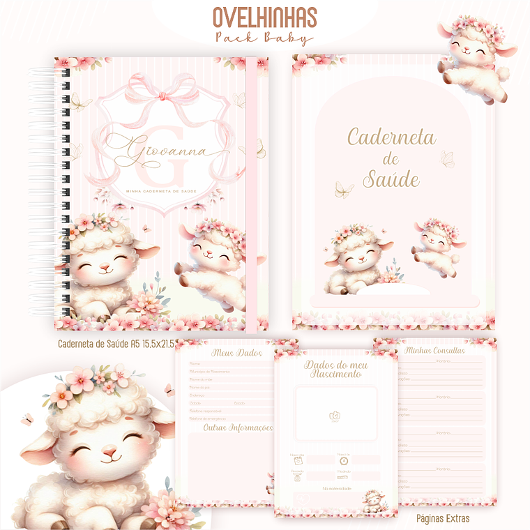 Arquivo Encadernação Baby Ovelhinhas 4