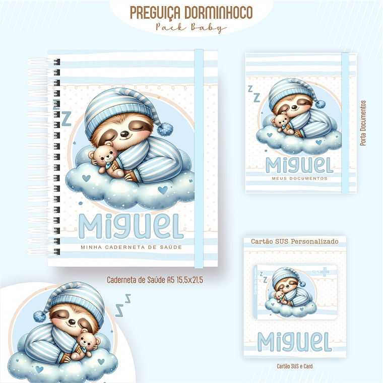 Arquivo Encadernação Baby Preguiça dormindo 2