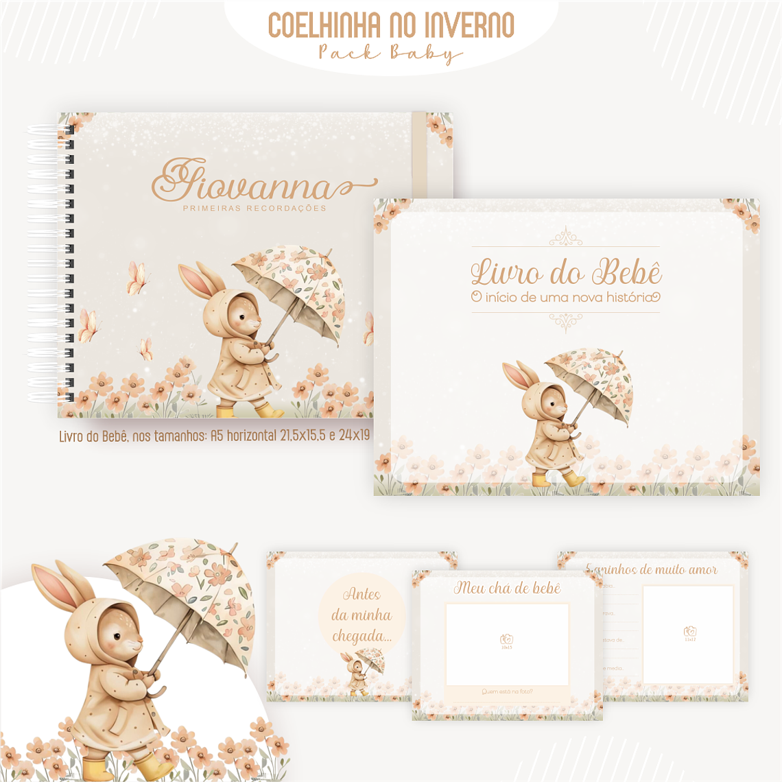 Arquivo Encadernação Baby Coelhinha no Inverno 4