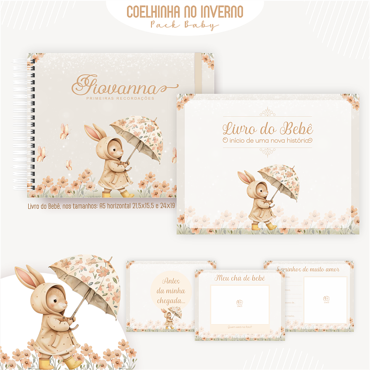 Arquivo Encadernação Baby Coelhinha no Inverno 4