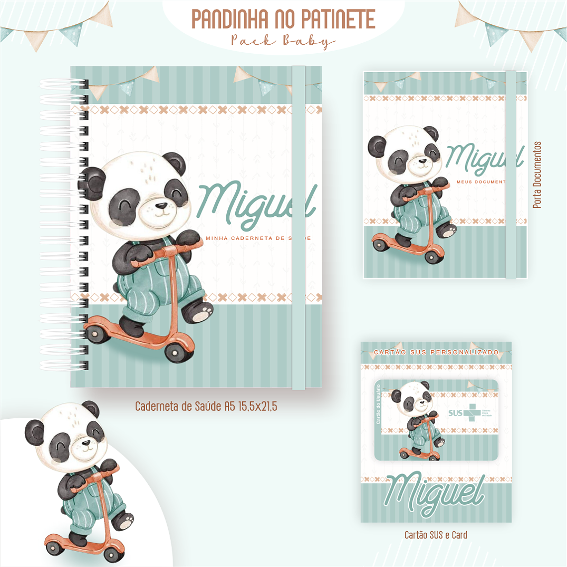 Arquivo Encadernação Baby Panda no patinete 2