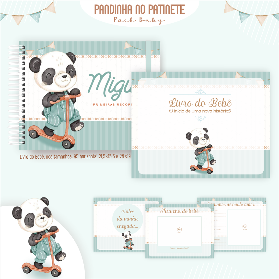 Arquivo Encadernação Baby Panda no patinete 3