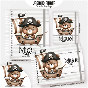 Arquivo Encadernação Baby Ursinho Pirata