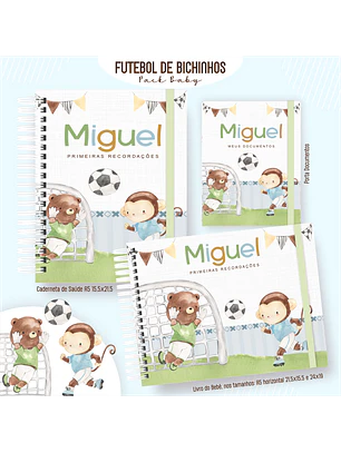 Arquivo Encadernação Baby Futebol de Bichinhos