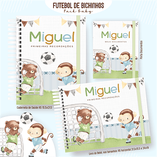 Arquivo Encadernação Baby Futebol de Bichinhos