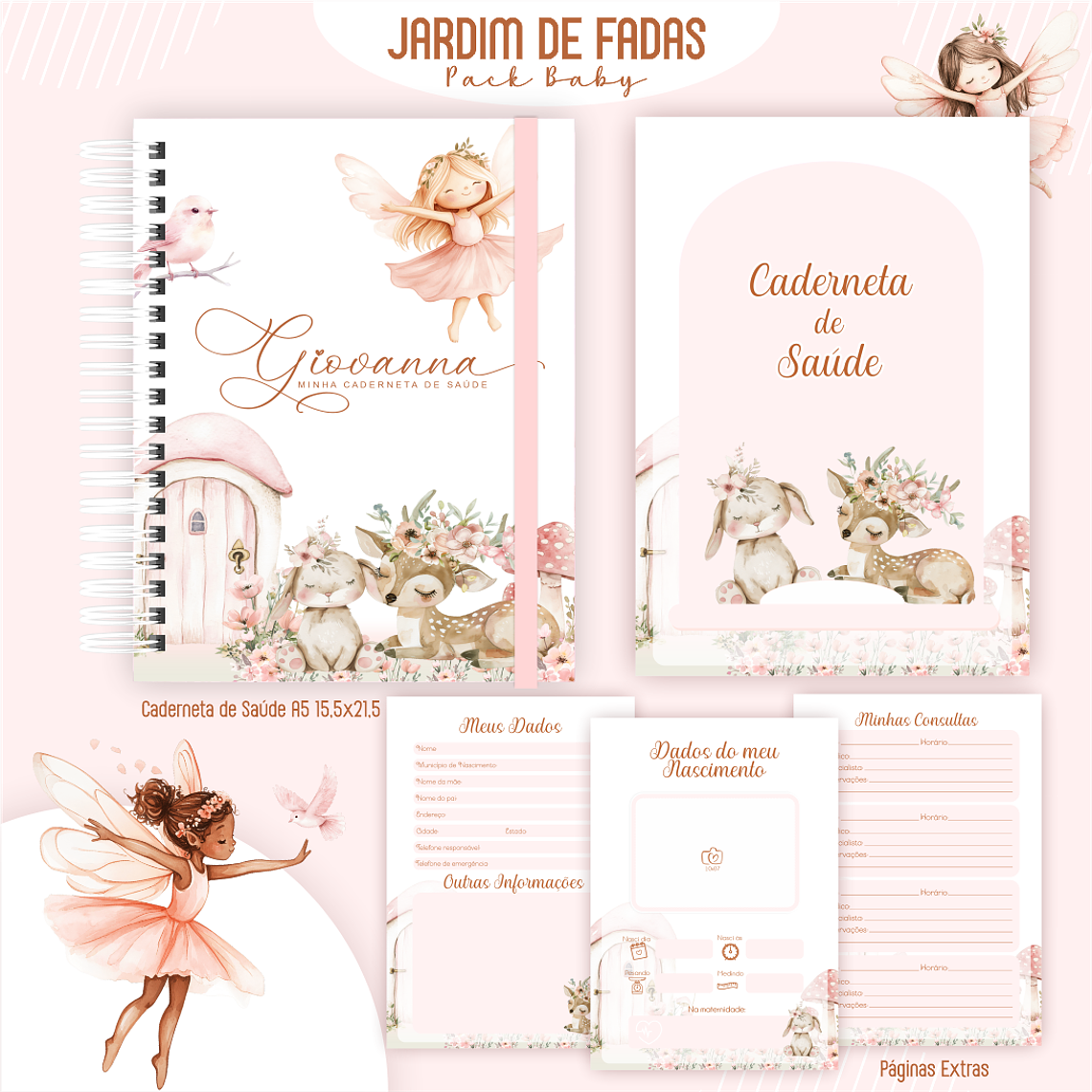 Arquivo Encadernação BabyJardim de Fadas 2