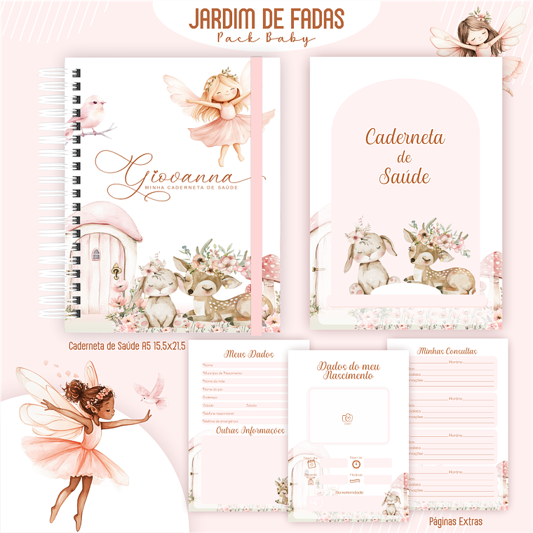 Arquivo Encadernação BabyJardim de Fadas 2