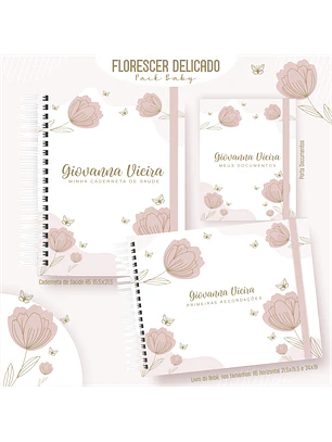 Arquivo Encadernação Baby  Florescer Delicado