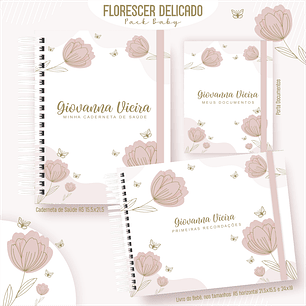 Arquivo Encadernação Baby  Florescer Delicado
