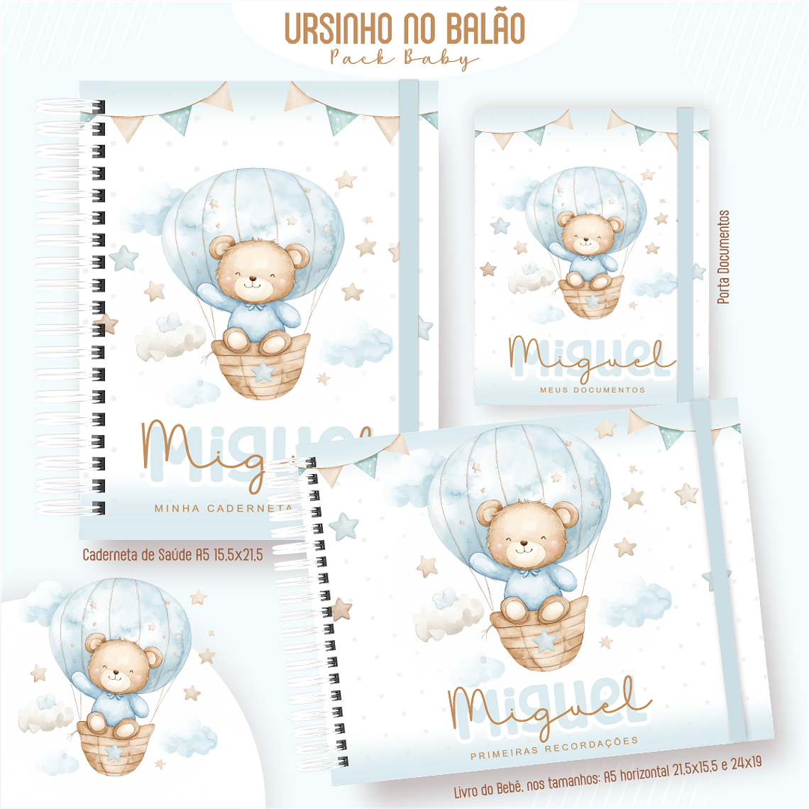 Arquivo Encadernação Baby Ursinho Baloeiro 1