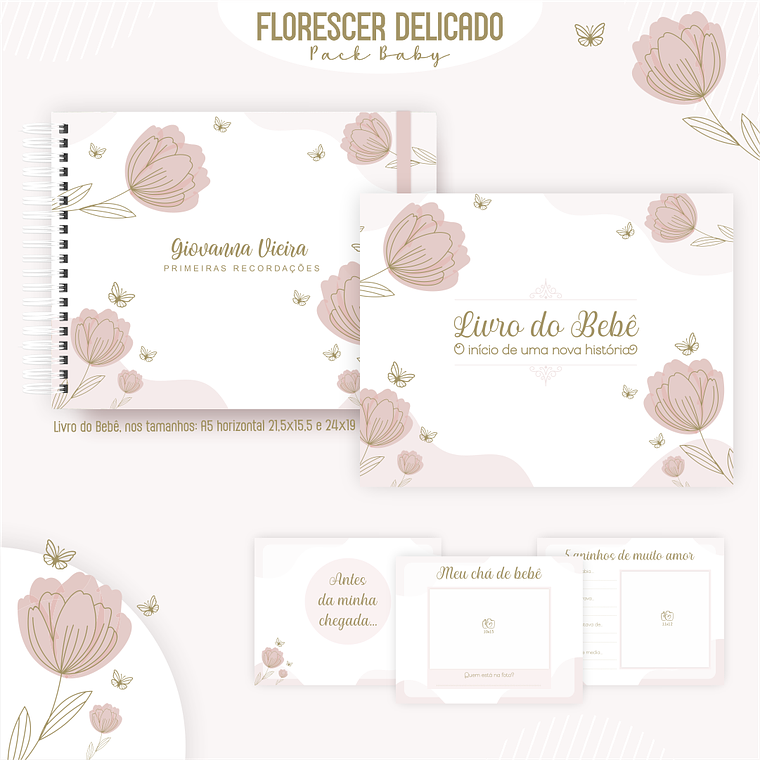 Arquivo Encadernação Baby  Florescer Delicado 4