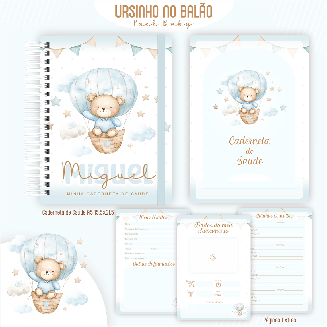 Arquivo Encadernação Baby Ursinho Baloeiro 2