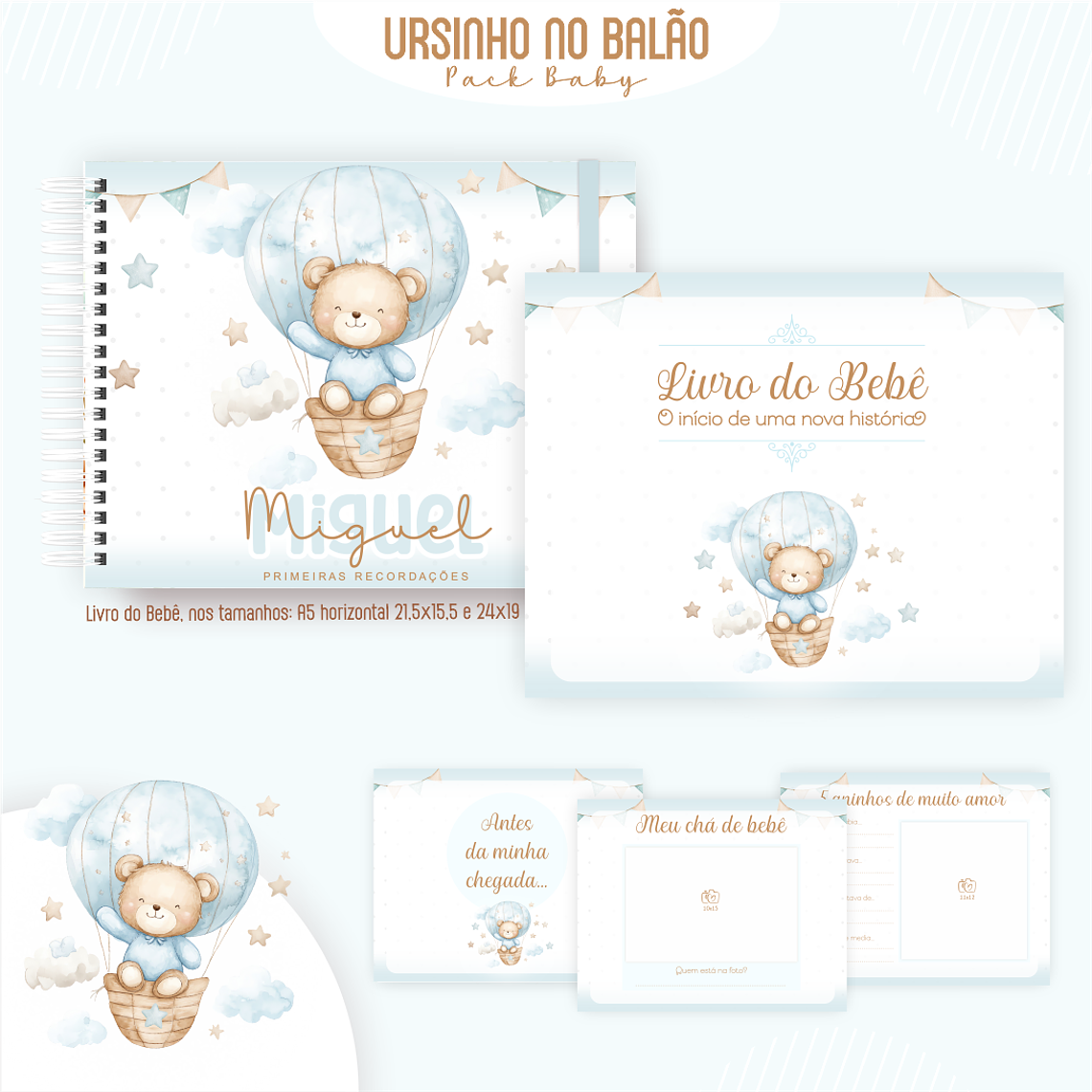 Arquivo Encadernação Baby Ursinho Baloeiro 4