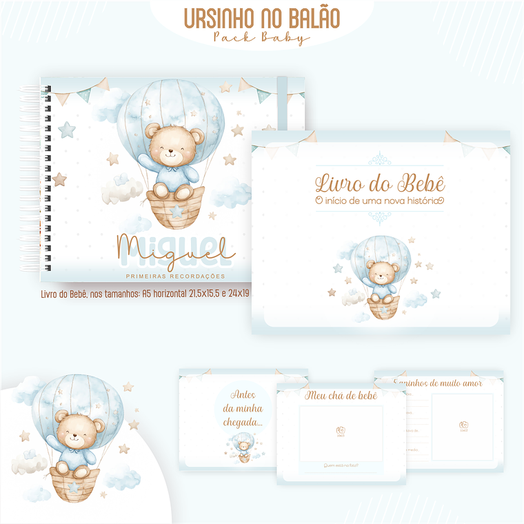Arquivo Encadernação Baby Ursinho Baloeiro 4